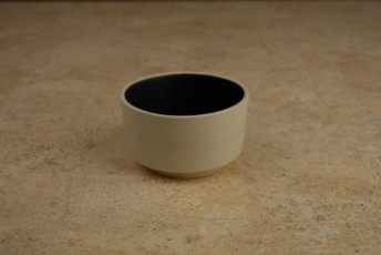 Atlas beige black bowl D90xH50mm 170ml