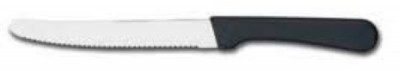 Pintinox  couteau steak/table arrondi manche noir L219mm